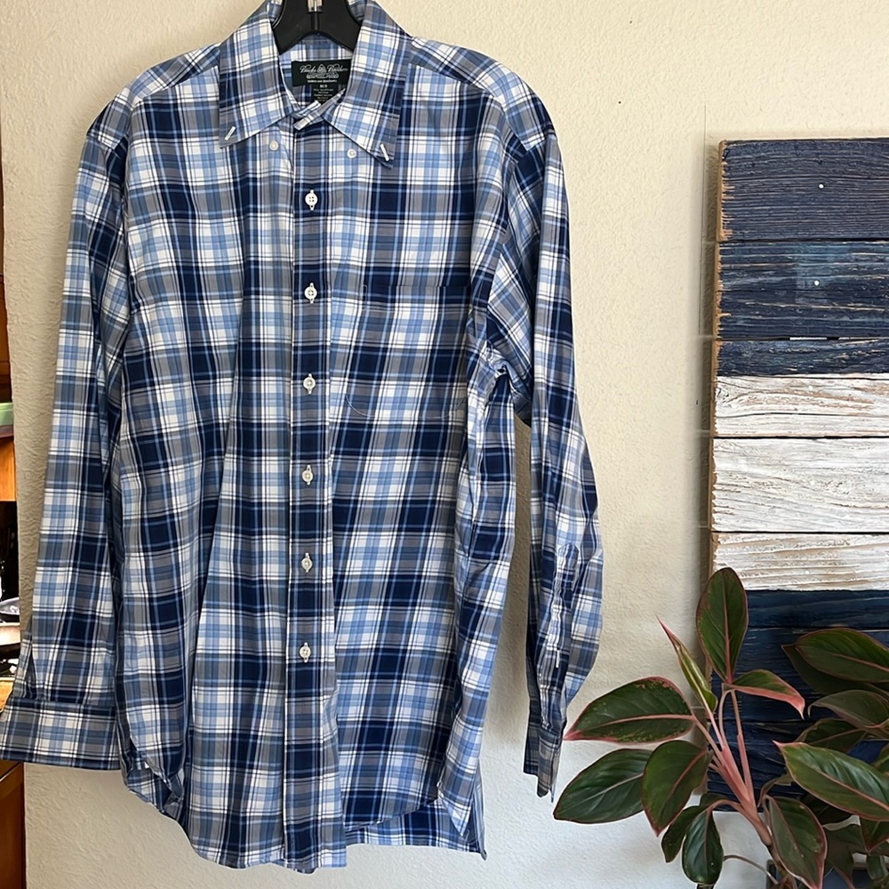 Men’s Brooks Brothers Country Club plaid button down